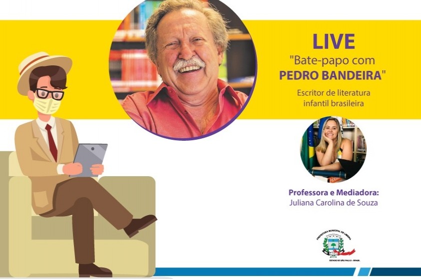 Live com escritor Pedro Bandeira é amanhã (29)