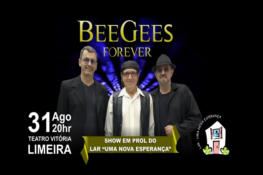 Show com Bee Gees Forever é amanhã, no Teatro Vitória