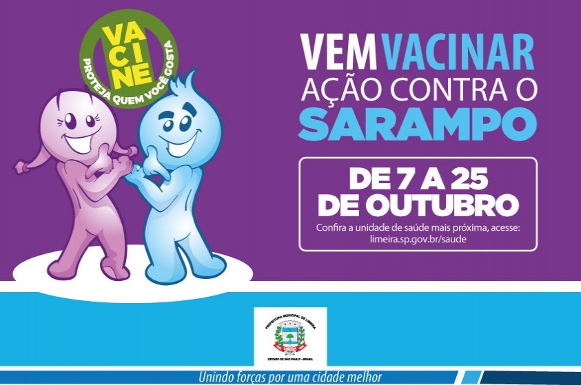 Campanha de vacinação contra sarampo começa segunda-feira (7)
