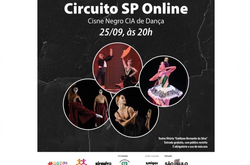 Circuito SP Online apresenta espetáculo de dança de graça neste final de semana 