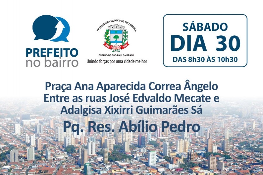 Parque Abílio Pedro recebe amanhã projeto Prefeito no Bairro