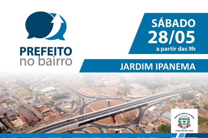 Prefeito no Bairro acontece neste sábado (28) no Jd. Ipanema