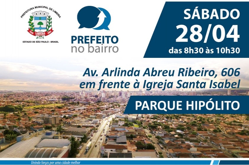 Projeto Prefeito no Bairro estará no Parque Hipólito no próximo sábado
