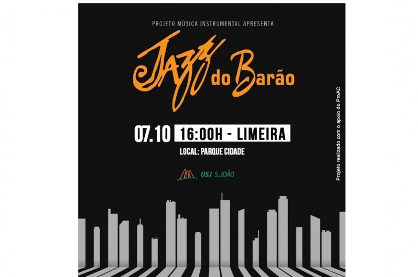 Evento Jazz do Barão é neste domingo, de graça