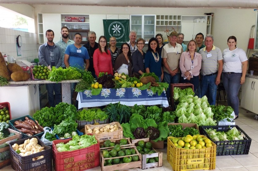 Produtores rurais doam legumes e verduras para entidades