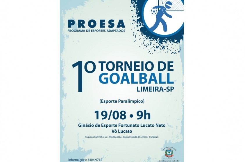 I Torneio de Goalball de Limeira será neste sábado (19)
