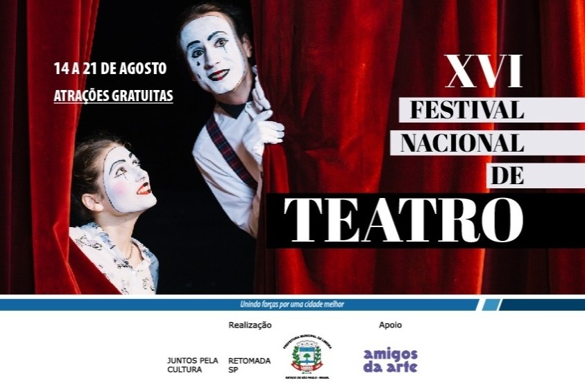 Festival Nacional de Teatro e Circuito Sesc de Artes integram agenda cultural de Limeira nesta semana