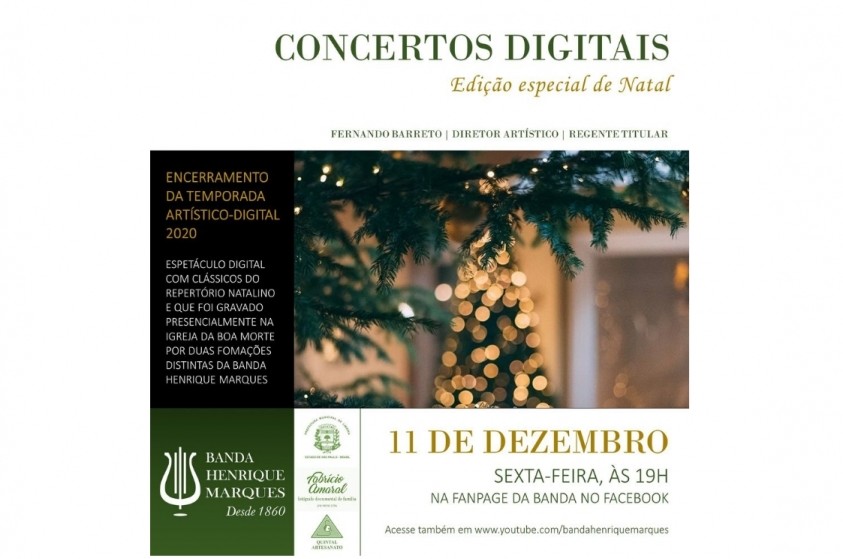 Banda Henrique Marques apresenta ''Concertos Digitais'', edição especial de Natal