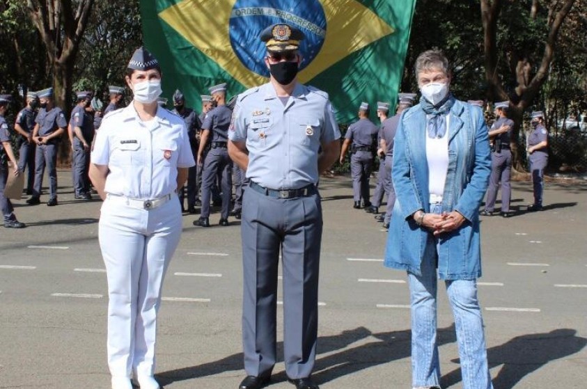 Erika Tank cita confiança na Polícia Militar, em solenidade de formatura do 36º Batalhão de Limeira