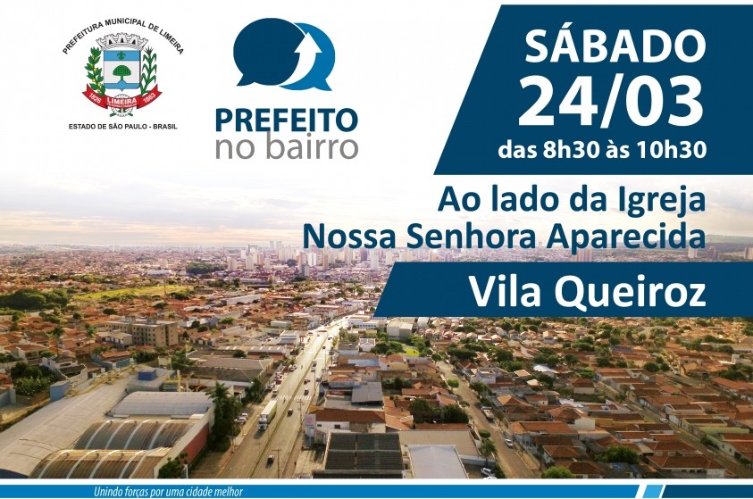 Projeto Prefeito no Bairro estará amanhã na Vila Queiroz 