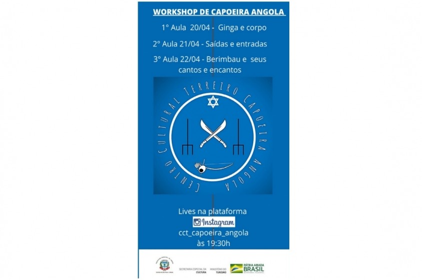 Workshop sobre Capoeira Angola começa hoje, às 19h30