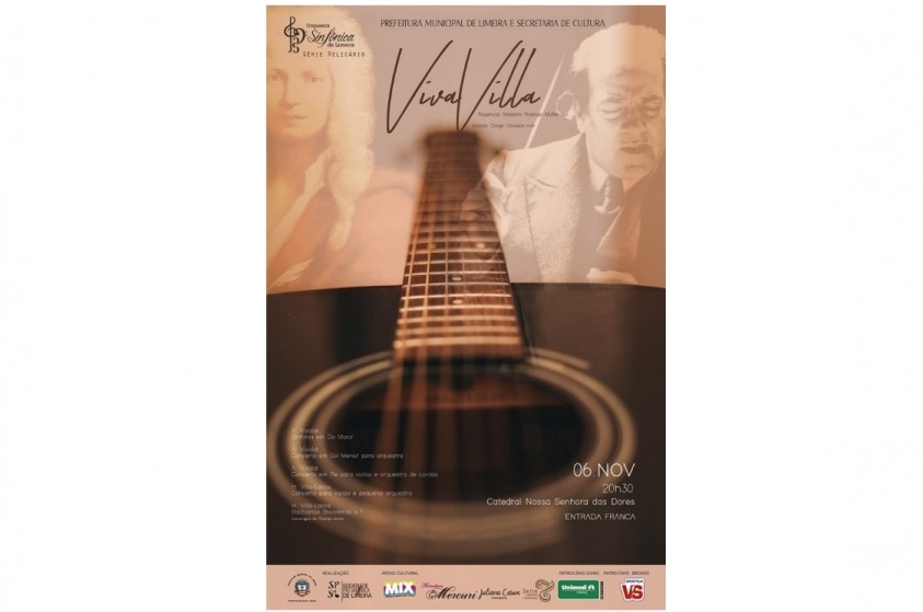 Orquestra apresenta VivaVilla nesta quarta-feira; a entrada é gratuita