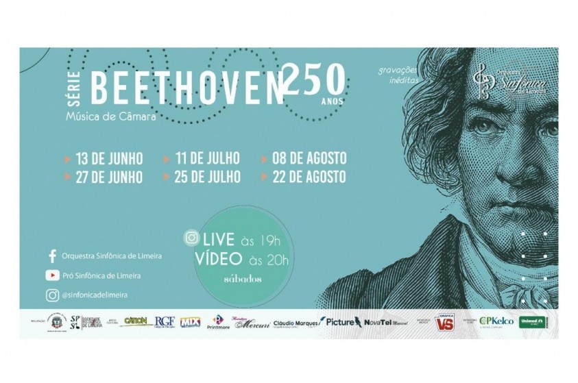 Sábado é dia de concerto com a série Bethoven 250 anos