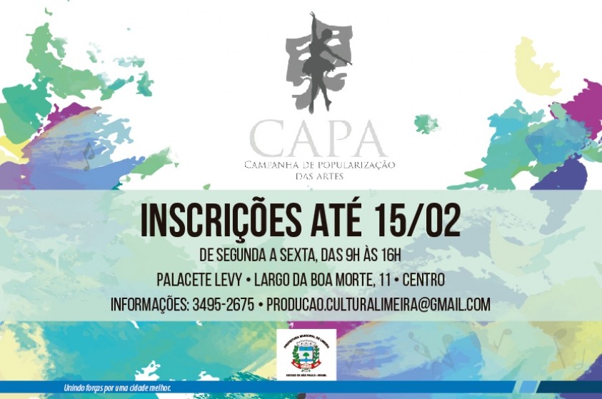 CAPA abre inscrições para artistas limeirenses