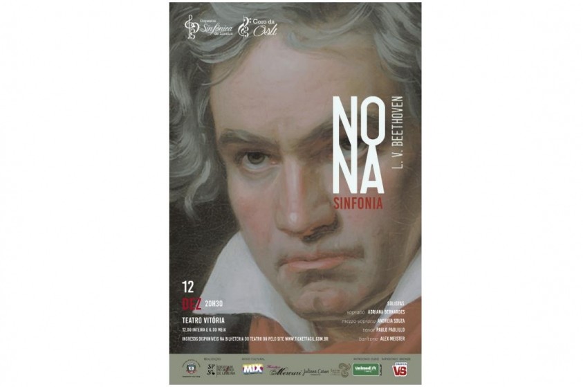 Orquestra e Coro apresentam Nona Sinfonia, de Beethoven, nesta quinta-feira