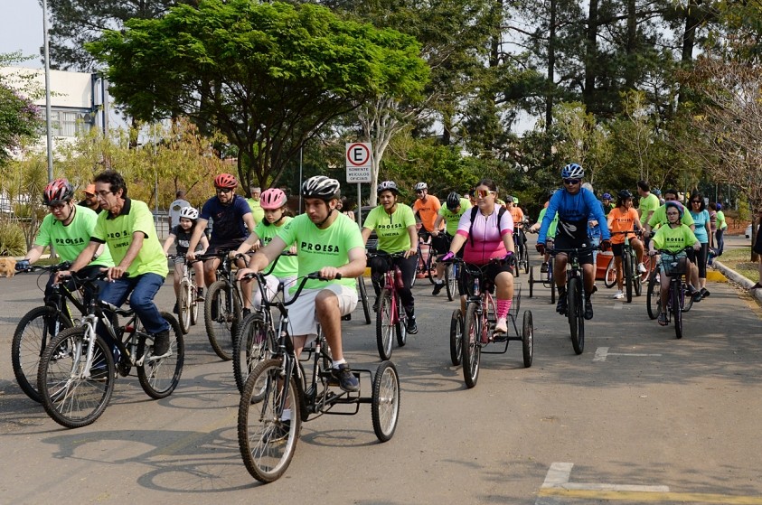 3º Passeio Ciclístico do Proesa reúne 80 participantes; largada foi no Parque Cidade
