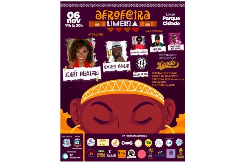 Afro Feira é neste domingo, no Parque Cidade